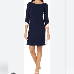 NWT Vince Camuto Colorblock 3/4 Sleeve Shift Dress Sz 6